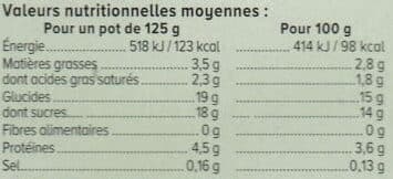 U Yaourt aux morceaux de fruits panachés 16x125g packshot