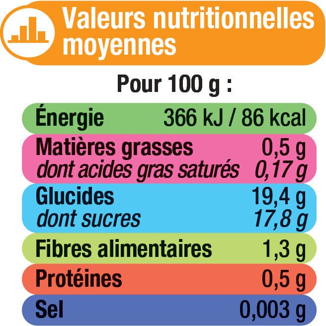 U Dessert fruitier pomme/banane allégé en sucre 4x100g packshot