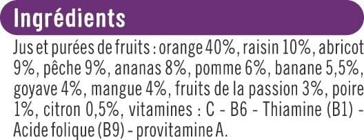 U Pur Jus réfrigéré cocktail multifruits 1l packshot