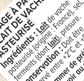 U Fromage au lait pasteurisé Le Carré 23%MG, 230g packshot