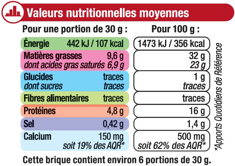 U Fromage Brique au lait de vache pasteurisé 32%MG, 200g packshot