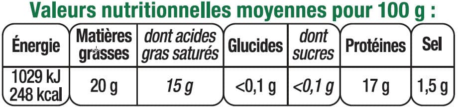 U Fromage de chèvre au lait pasteurisé 22%MG, 180g packshot