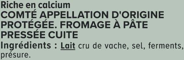 U Comté AOP au lait cru 34%de matière grasse 250g packshot