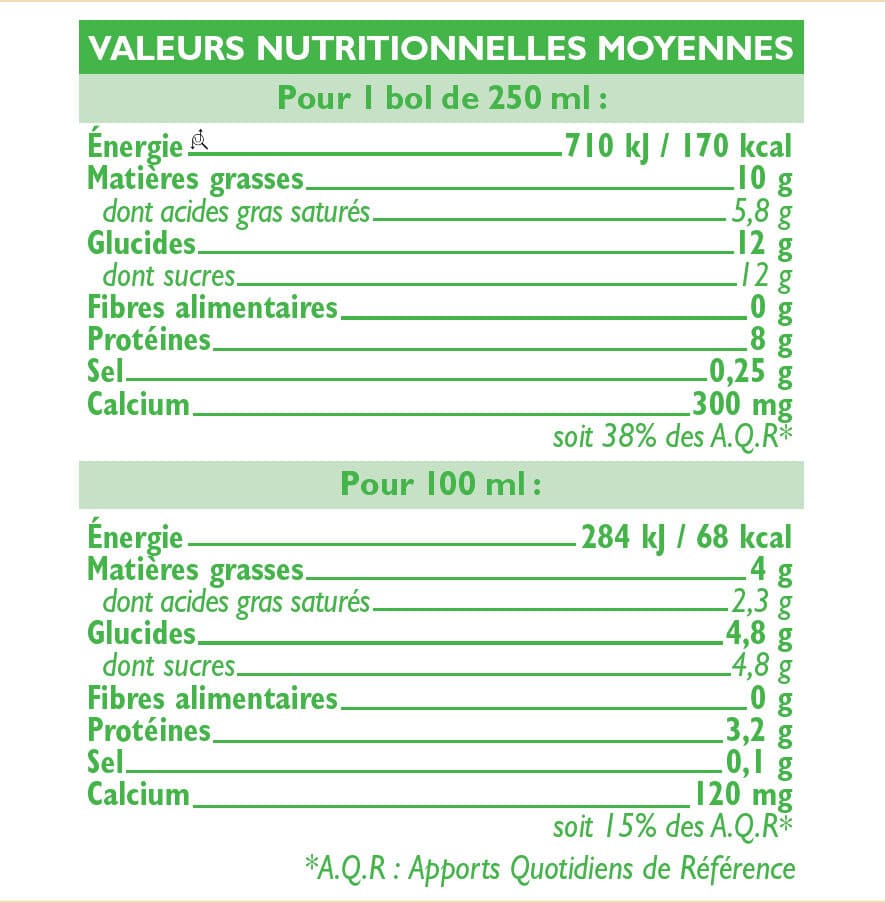 U Bio Lait frais entier packshot