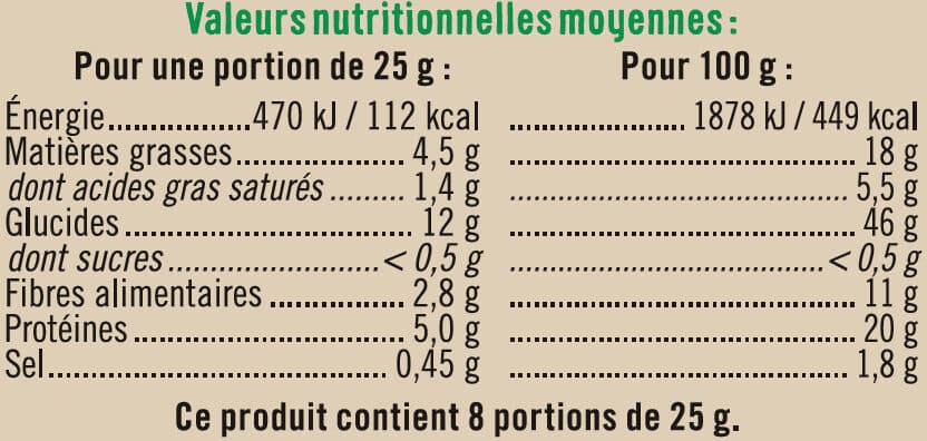 U Crackers bio emmental et graines de courge paquet de 200g packshot