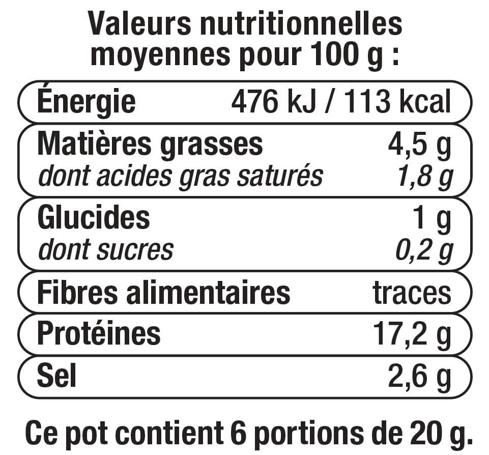 U Râpé de jambon cuit qualité choix packshot