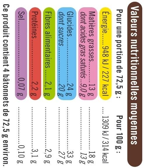 U Bâtonnets glacés folie chocolat - X4 290g packshot