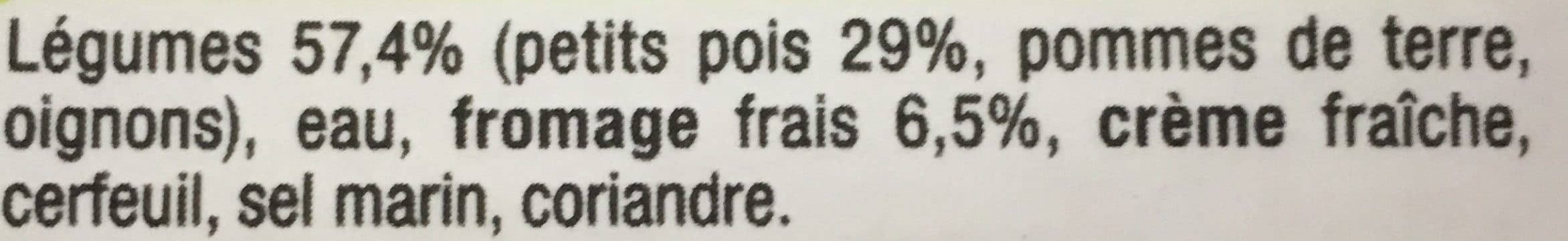 U Soupe Petit Pois Fromage Frais packshot
