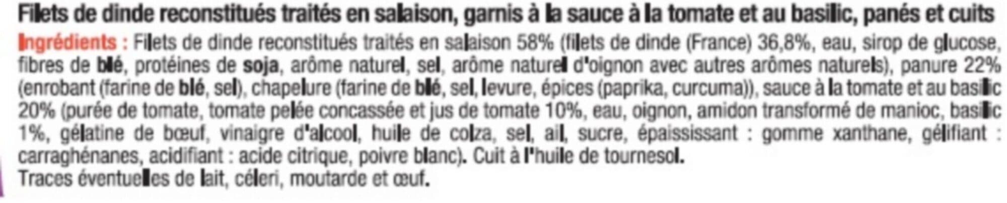 U Escalope de dinde panée tomate basilic packshot