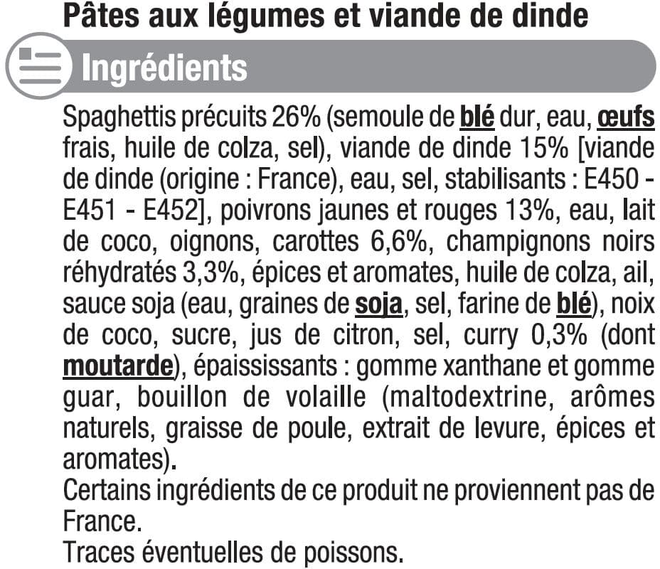 U Wok Thaï à la dinde et nouilles packshot