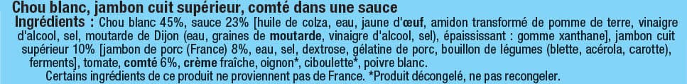 U Salade Trio de choux, jambon emmental 300g packshot