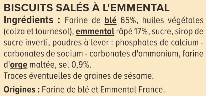 U Biscuits apéritifs Crackers Puzzles emmental 105g packshot