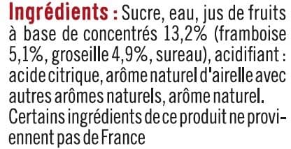 U Sirop de framboise-groseille packshot