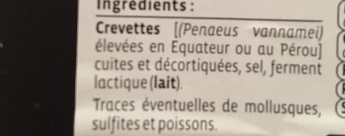 U Crevette décortiquée nature packshot