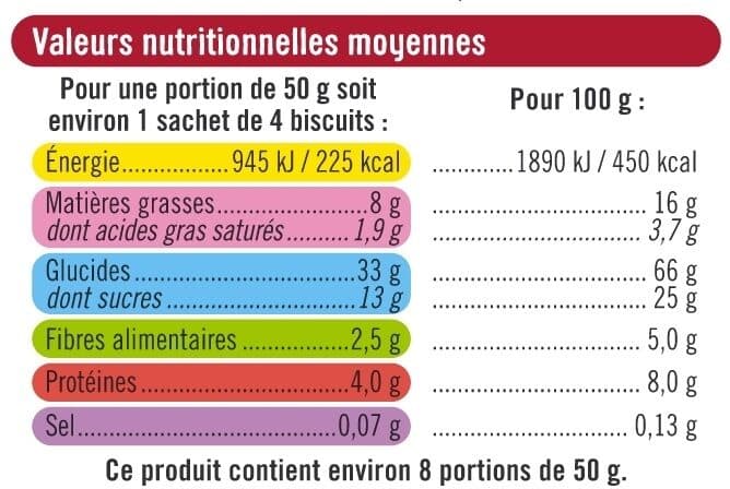 U Biscuits Petit déjeuner tout chocolat paquet de 400g packshot