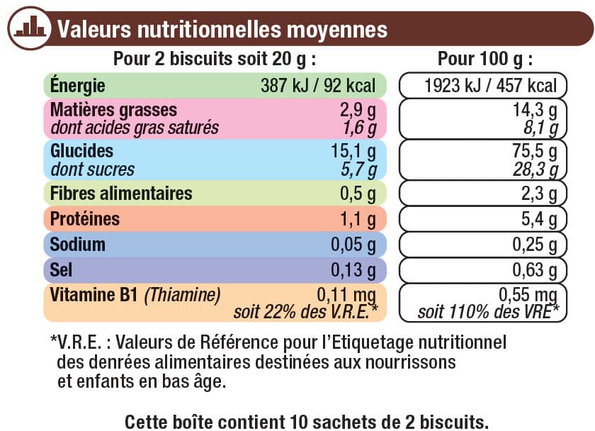 U Biscuits pépites de choco d.18 mois packshot