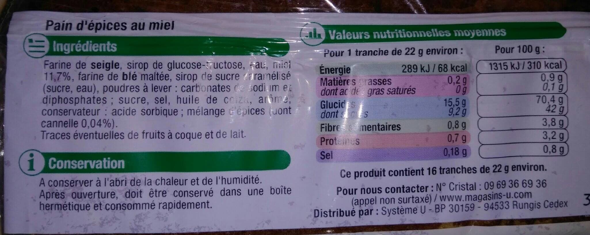 U Pain d'épices packshot