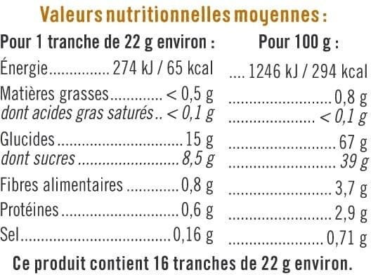 U Pain d'épices au miel paquet de 350g packshot