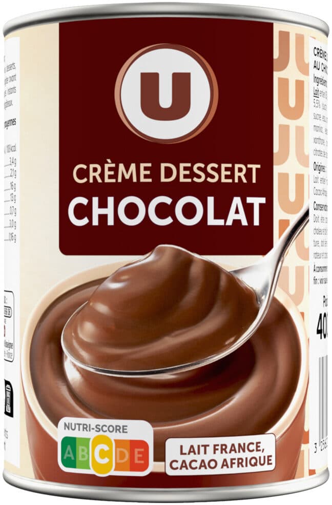 U Crème dessert au chocolat 400g packshot