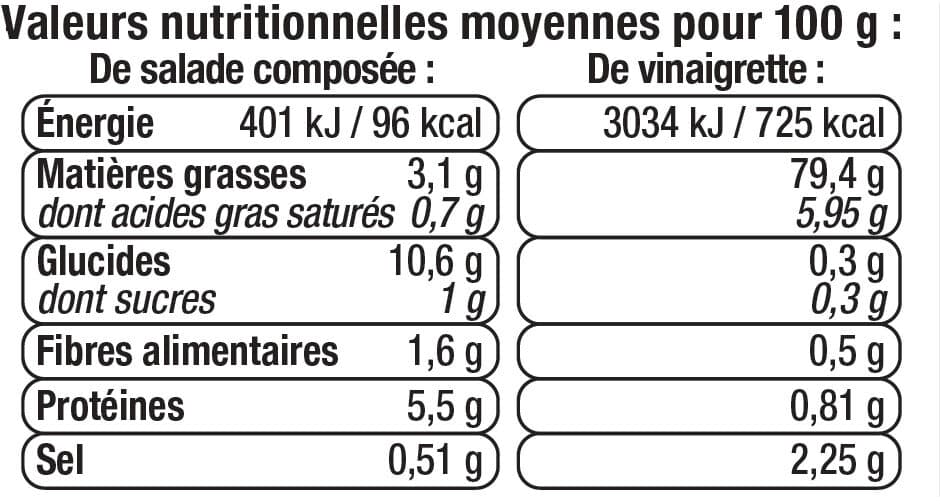 U Salade pâtes surimi oeuf et crudités packshot