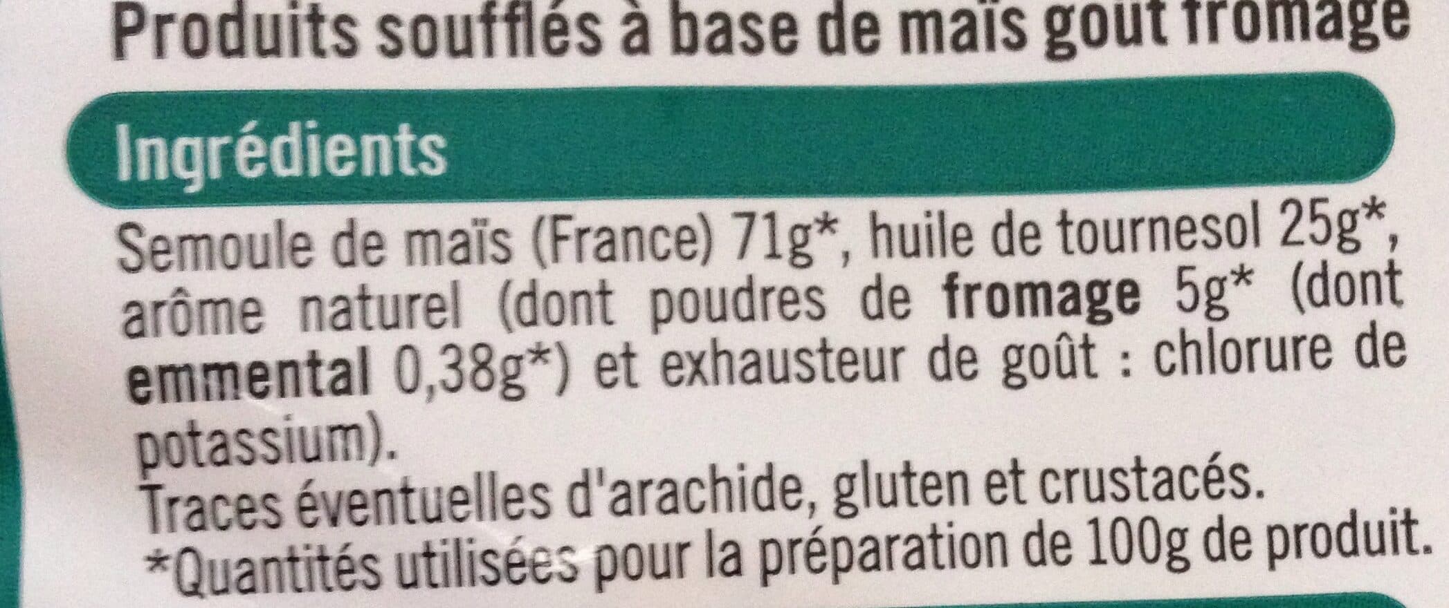 U Croquant goût Fromage sachets 3x90g packshot