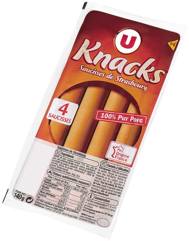 U Saucisses de Strasbourg packshot