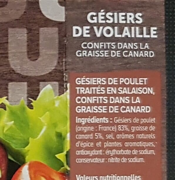 U Gésiers de volaille confits - 300g packshot