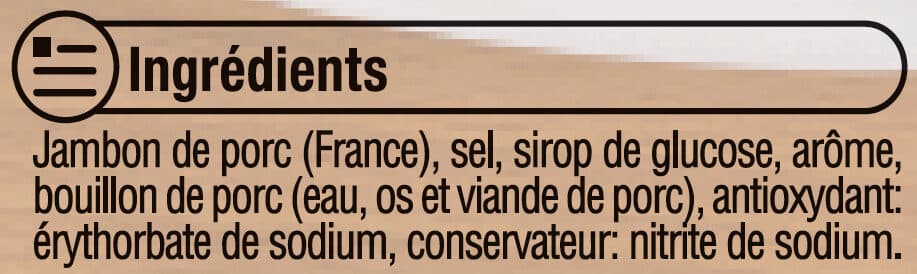 U Jambon de Paris découenné et dégraissé Viande de porc Française packshot