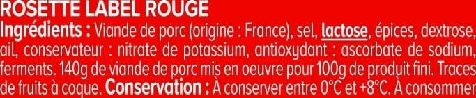 U Rosette Label Rouge - x10 tranches, 100g packshot