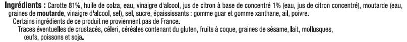 U Carottes râpées assaisonnées packshot