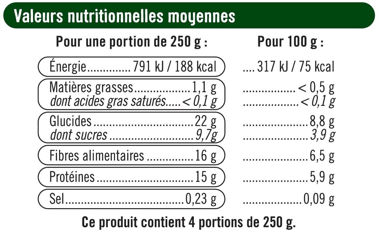 U Petits pois extra fins sachet de 1kg packshot