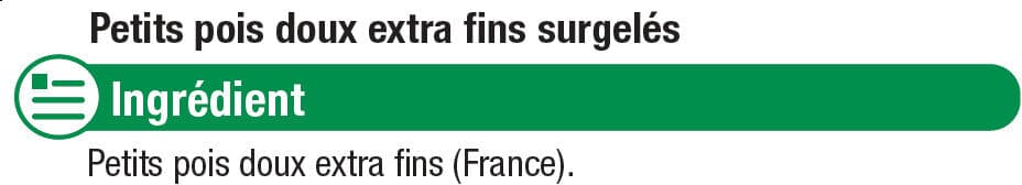 U Petits pois doux extra fins packshot