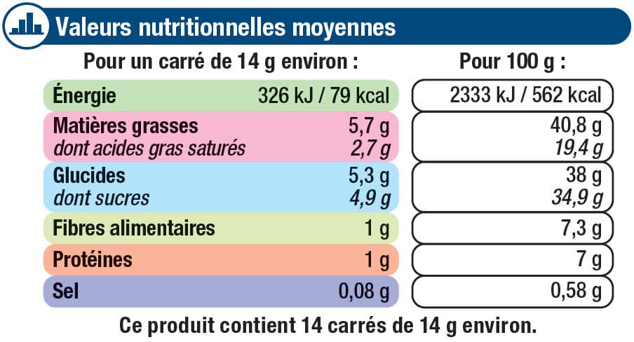 U Tablette de chocolat noir amandes entières et noix de pécan caramélisées packshot