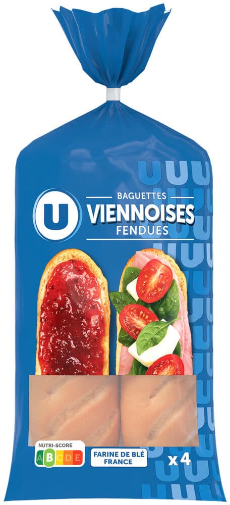 U Baguettes viennoises x4, 340g packshot