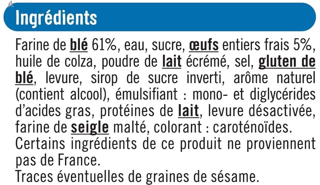 U Baguettes viennoises x4, 340g packshot