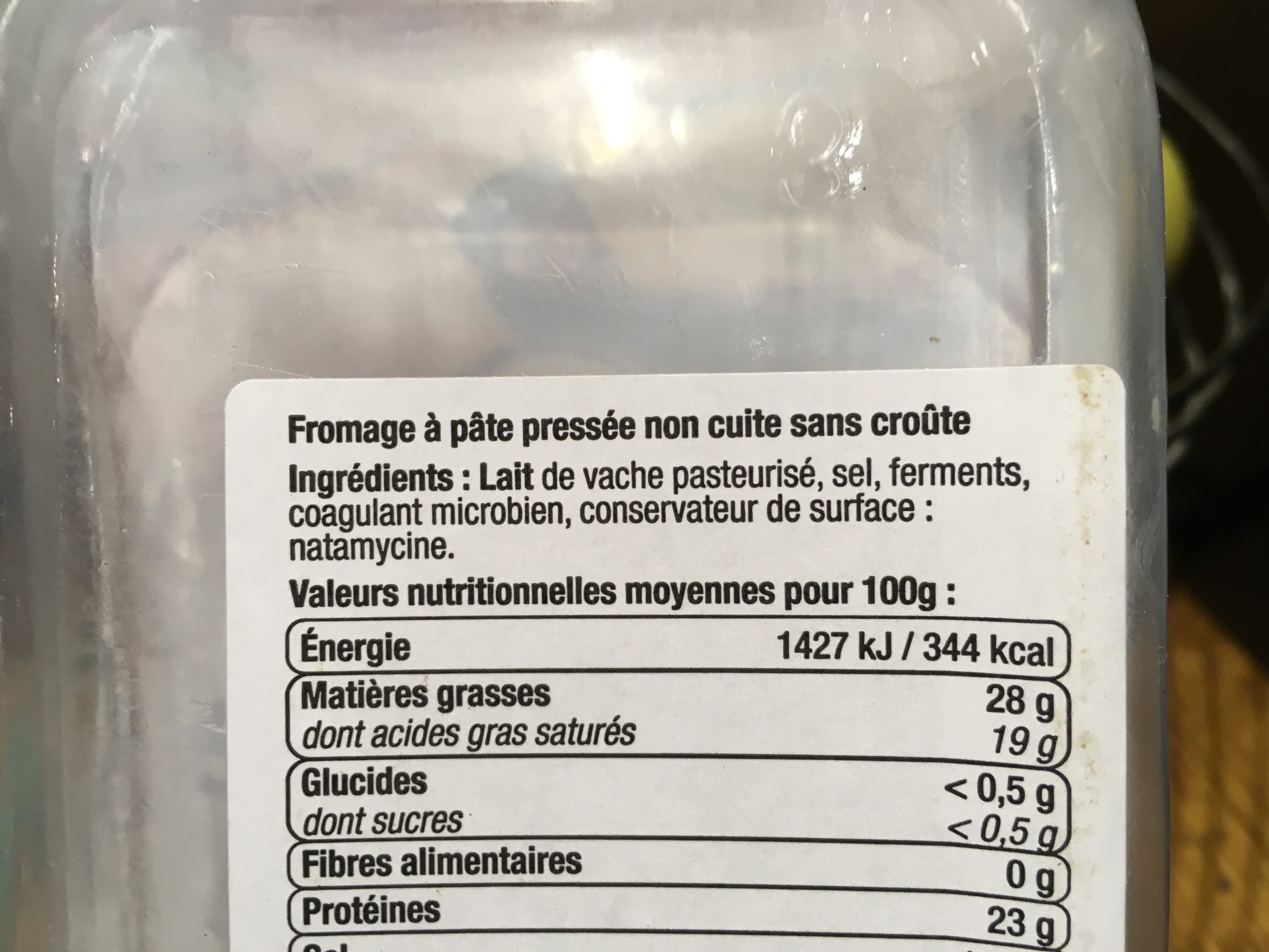 U Fromage à Raclette sans croûte pasteurisé en tranches 27% de matière grasse 2x400g packshot