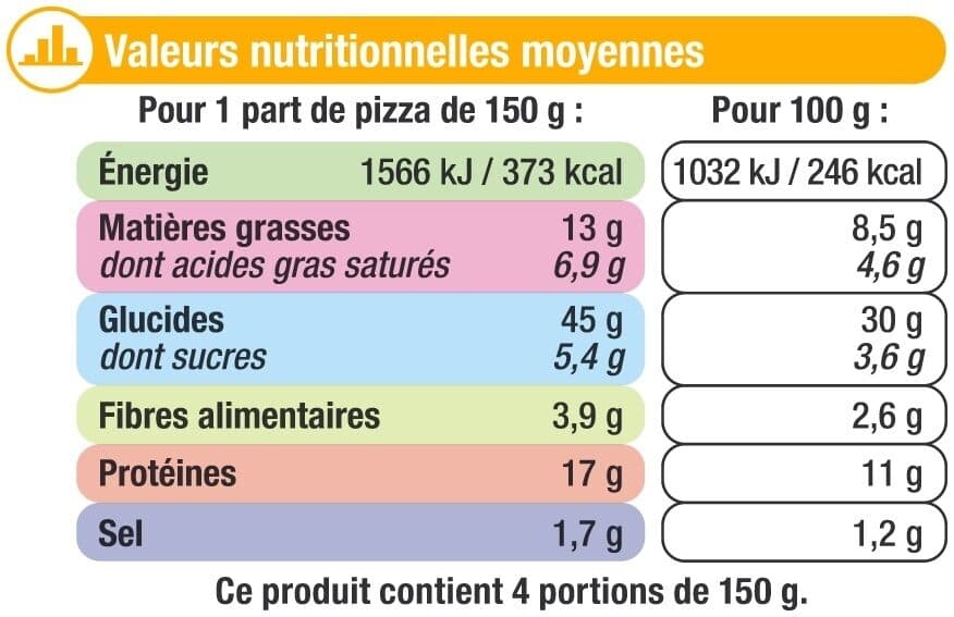 U Pizza Moell.4from./mozza./edam/emment.chèvre surgelée packshot