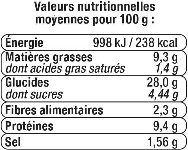 U Sandwich baguette viennoise jambon cuit crudités oeuf, 230g packshot