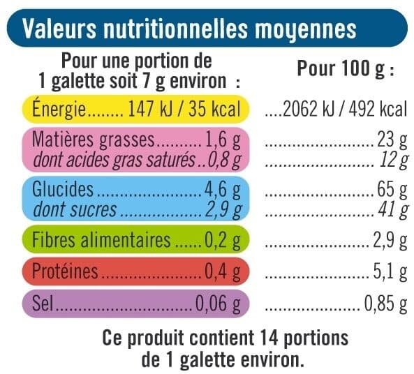 U Biscuits Galettes suédoises aux flocons d'avoine nature 14 Biscuits Galettes - 100g packshot