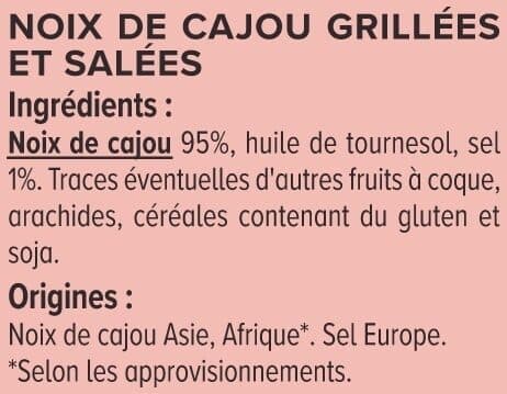 U Noix de cajou grillées et salées étui de 400g packshot