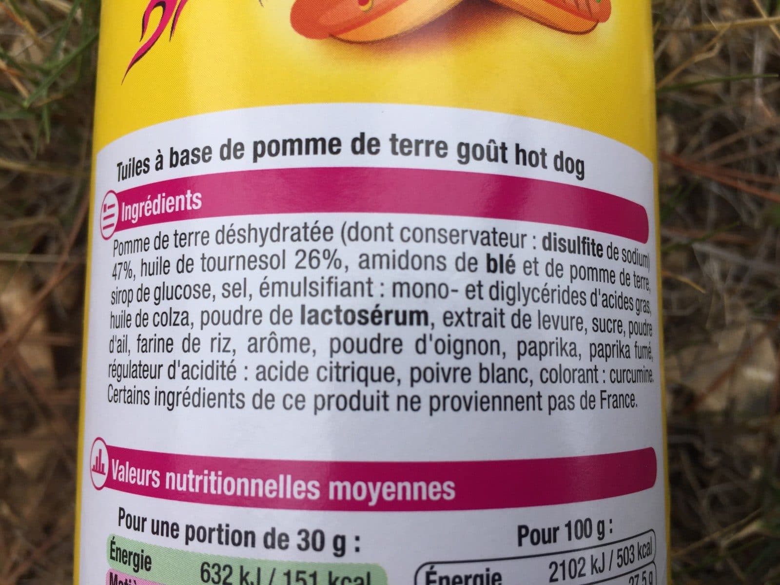 U Tuiles Hot Dog packshot