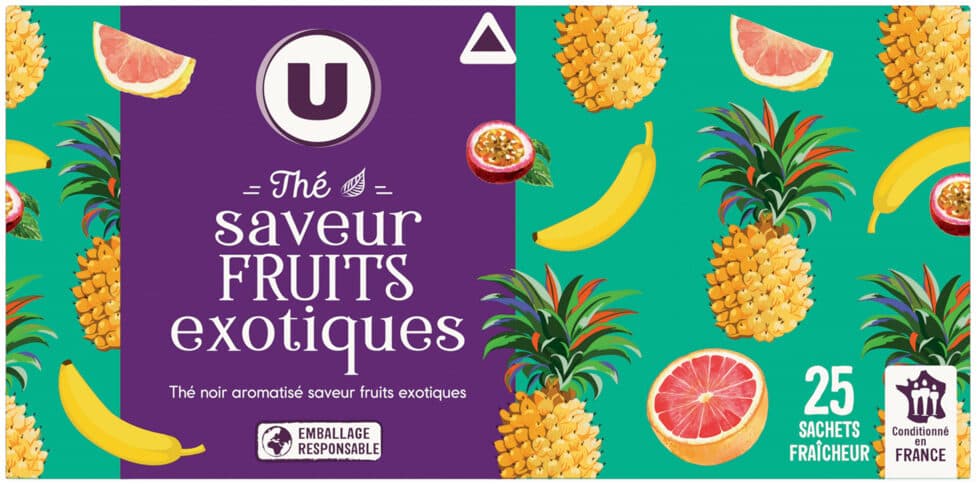 U Thé noir saveur fruits exotiques packshot