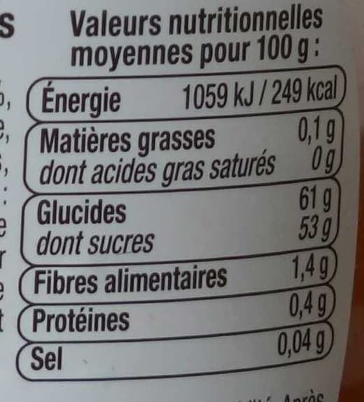 U Confiture de pêches et de nectarines packshot
