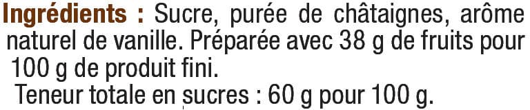 U Crème de marrons vanillée packshot
