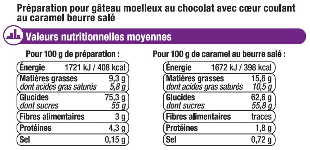 U Prépara.pr mes moel.choco.coeur coula.caram.beur.salé packshot