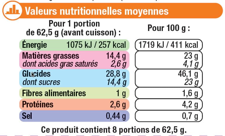 U Préparation pour gateau marbré vanille chocolat doypack de 500g packshot