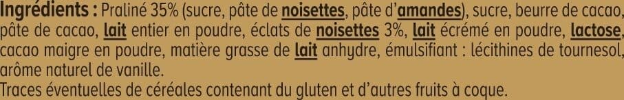 U Escargots praliné chocolat au lait et noir 195g packshot