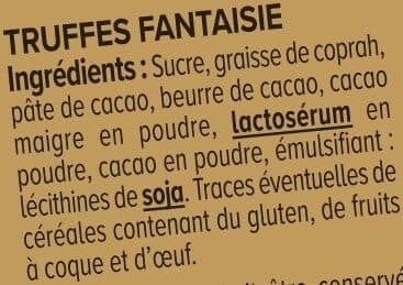U Truffes chocolats fantaisie nature étui 250g packshot