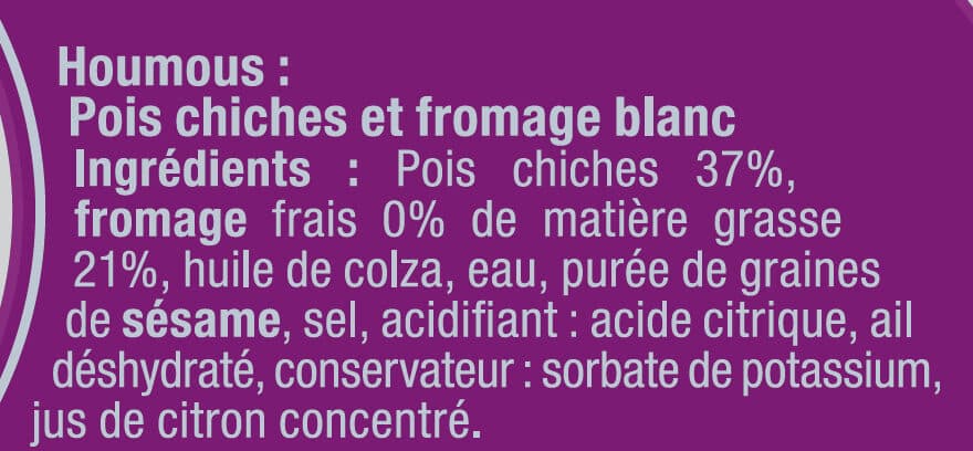 U Assiette tartinable 3 saveurs houmous tarama tzatziki packshot