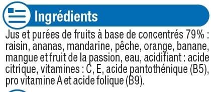 U Nectar tropical riche en fruits brique 6 briques de 20cl packshot